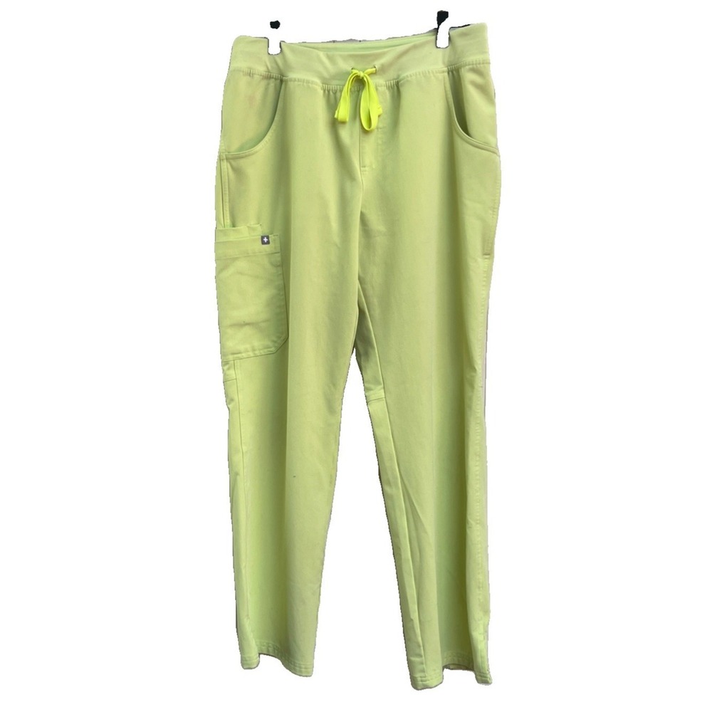 Figs Neon Green Size M/P Women's Kade Scrubs Pants